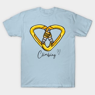 Climbing - Love - Carabiner T-Shirt